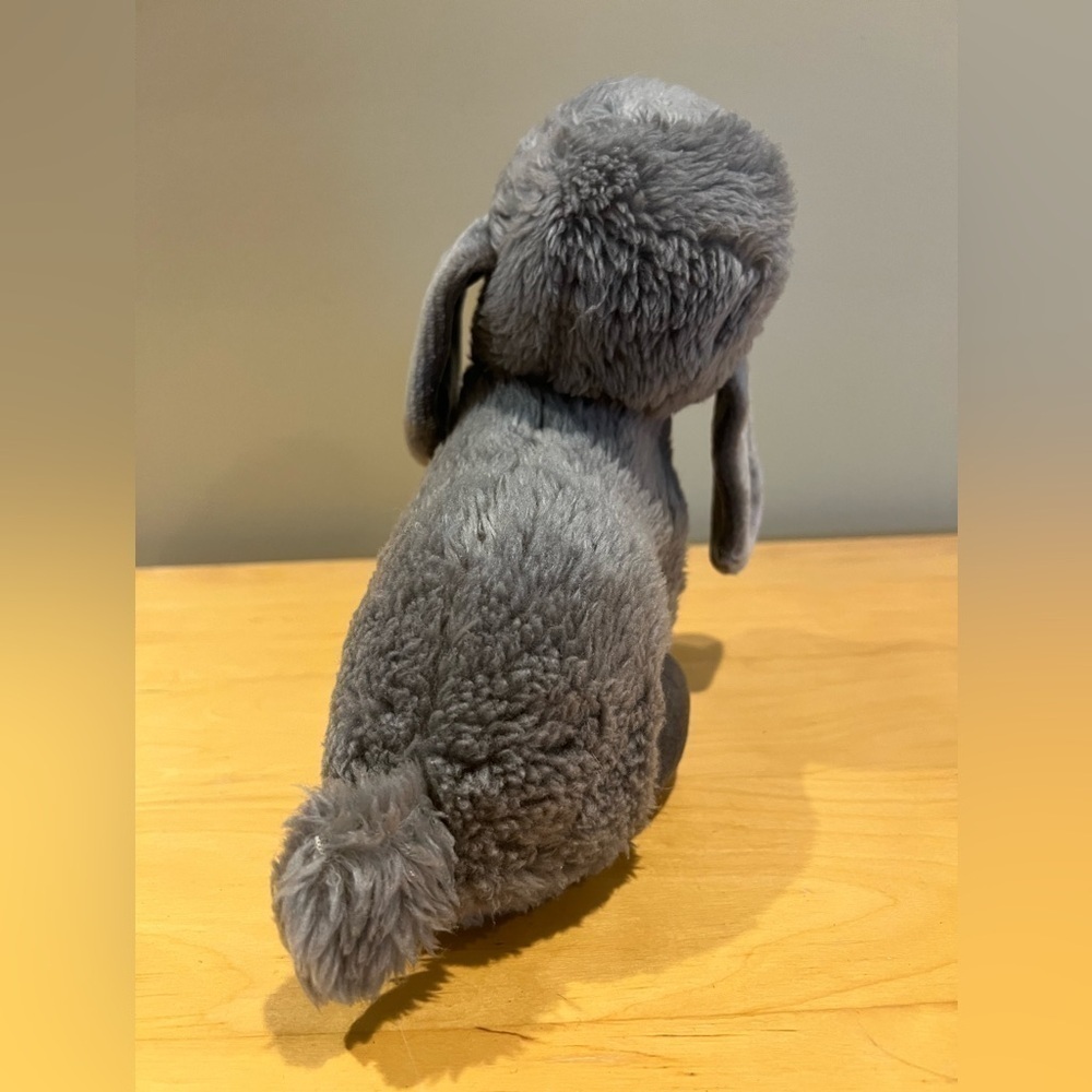 VINTAGE 1983 Graphics International Plush Gray Sheep-Lamb with Violet Eyes 9” - Picture 6 of 9